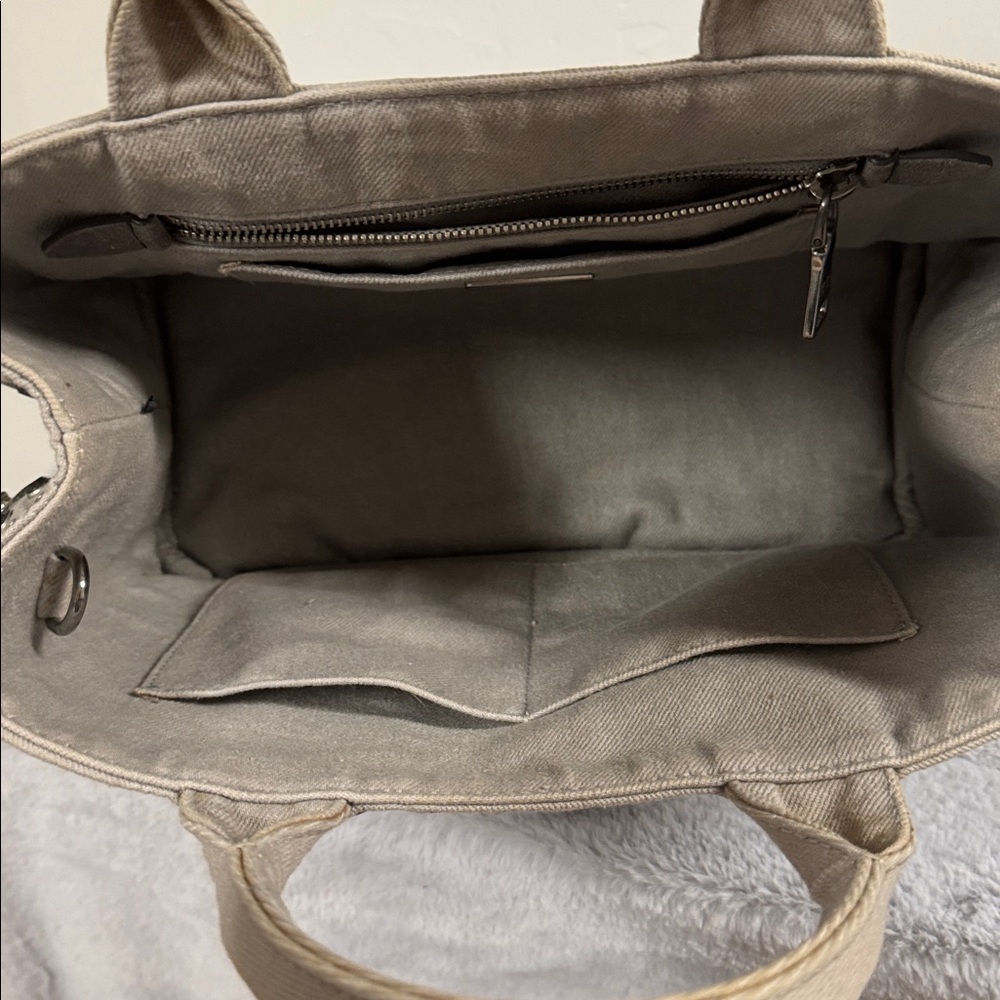 Prada Grey Denim Studded Canapa - Picture 4 of 11